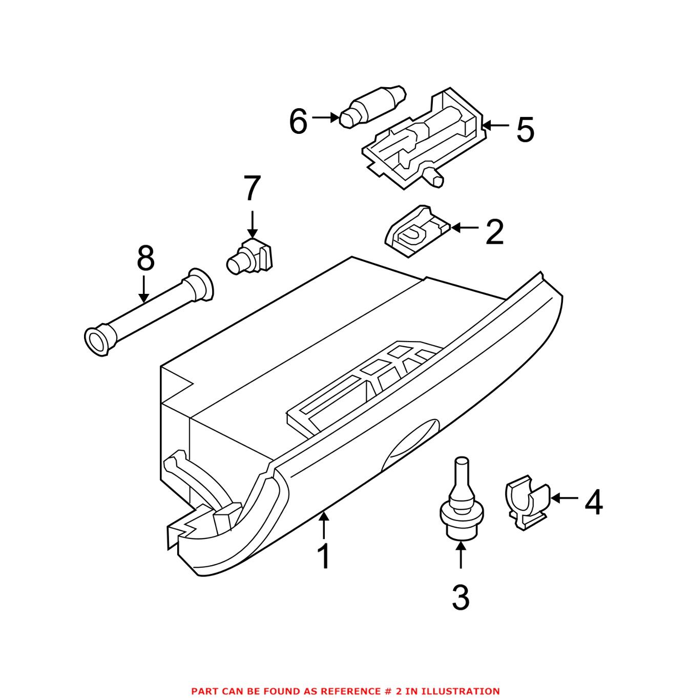 Mini Glove Box Catch 51167056615